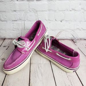 Sperry Boat Shoes Womens 6.5 Pink Sparkle Loafers